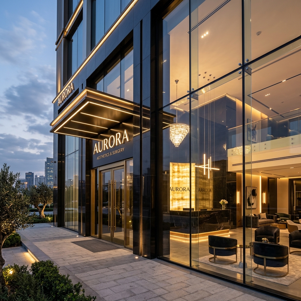 Aura Aesthetics Modern Luxury Clinic Lobby